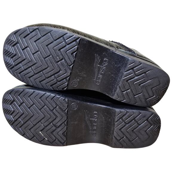 Dansko Black Gold Scribble Professional Comfort Clog Size 38 US Womens7.5 - Picture 7 of 8